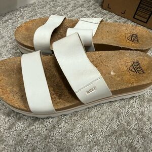Reef Women's White Slide Sandals